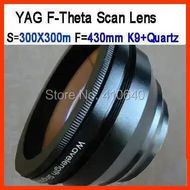 Ultra-high Precision F-Theta 1064nm S=300X300 Scan Len for YAG Laser Machine Focus Length F430 Screw 85X1 from Field Len Factory