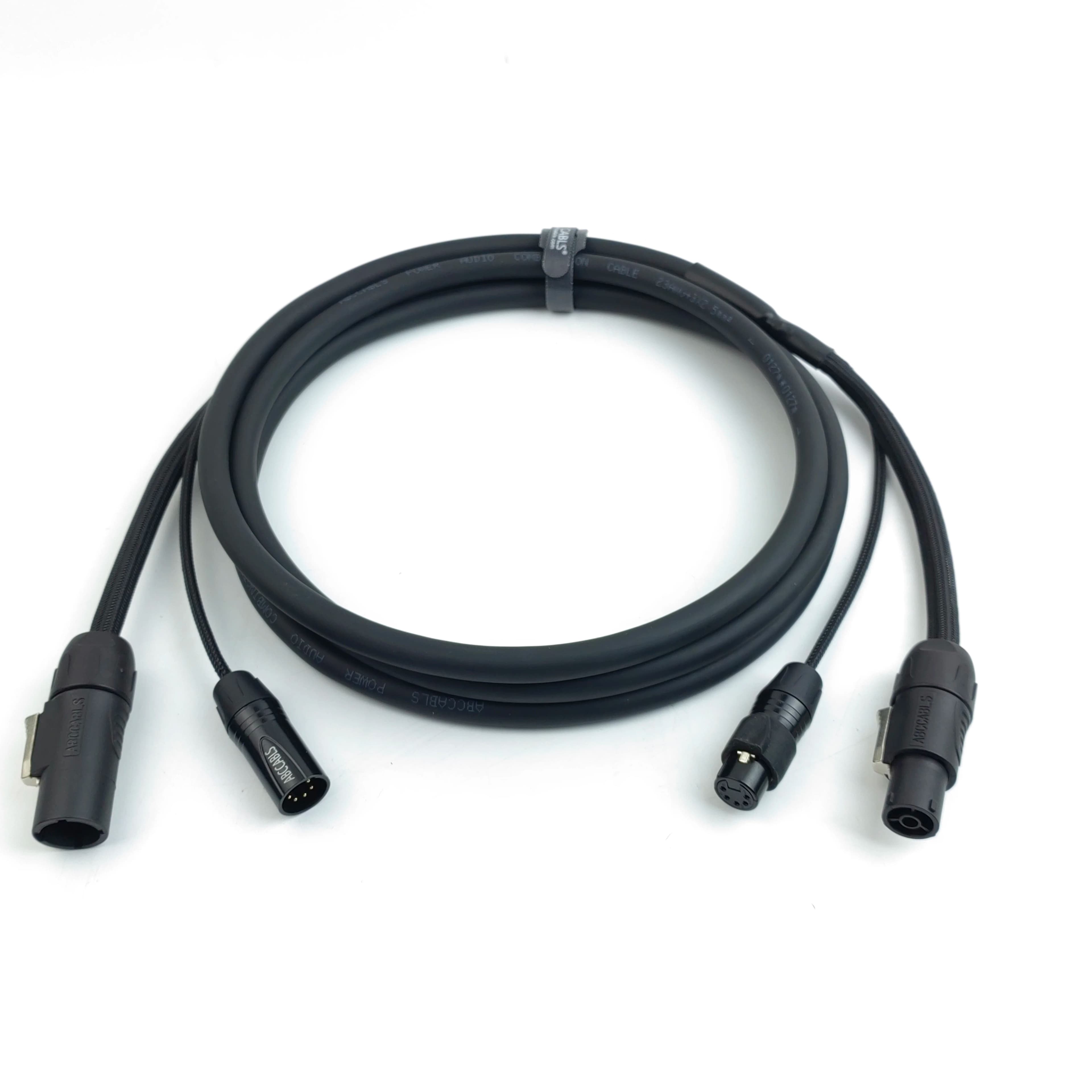 Best SellersPowercon 3pin DMX XLR Combo Cable Stage Light 1m 2m 3m 5m Power Signal Combination Cable Speaker Video Microphone 8m