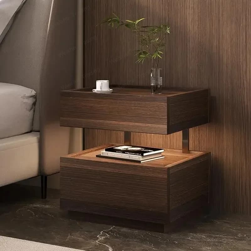Simple European Bedside Table Classic Storage Luxury Trendy Night Table Modern Premium Comodini Camera Letto Bedroom Furnitures