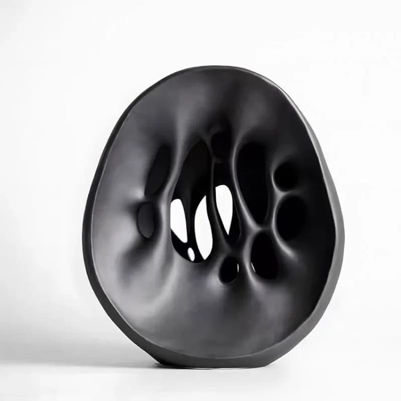 creative round porous abstract flower arrangement ornament model living room entrance soft decoration jewelry