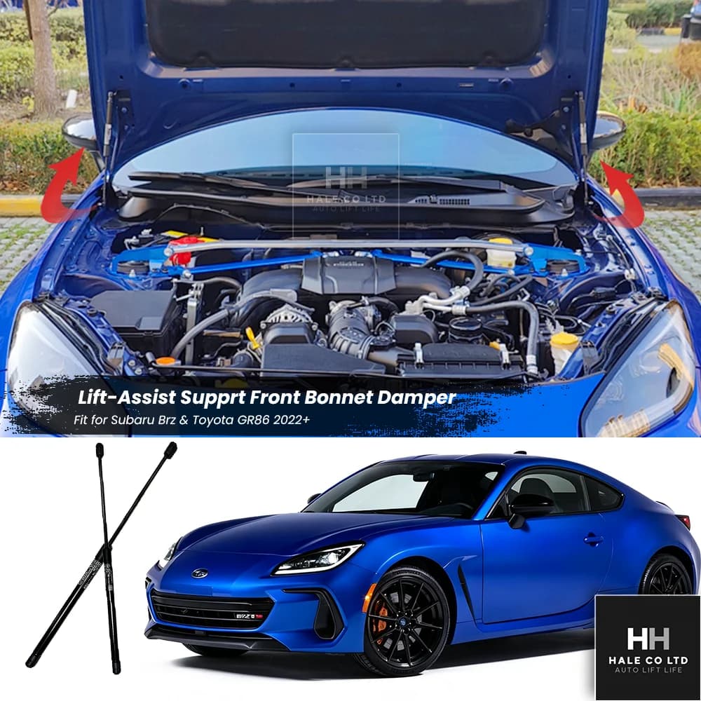 For Subaru BRZ & Toyota 86 2013-2026 Assit Strut Front Engine Hood Damper Lift Support German Strech Bonnnet Spring Auto Tuning