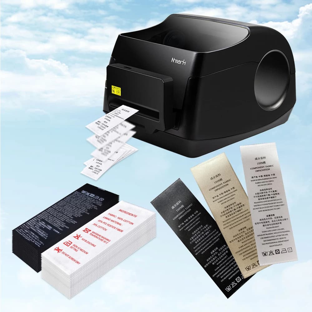 N-mark Chinese Cloth Label Automatically Cutting Printing Machine Woven Label Machine