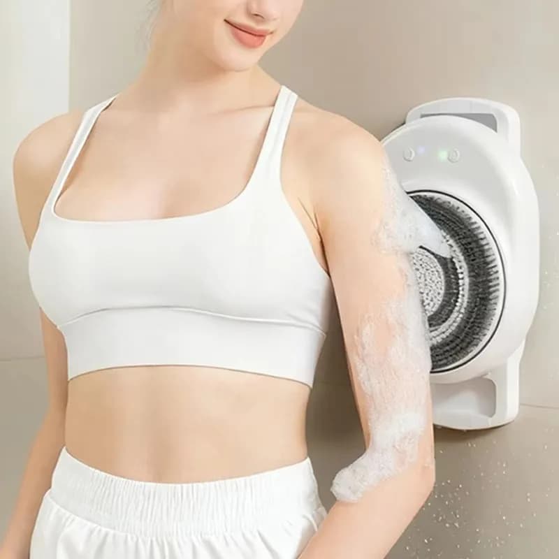 Movable Shower Scrubbing Brush Electric Body Brush for Back and Shower Scrubber