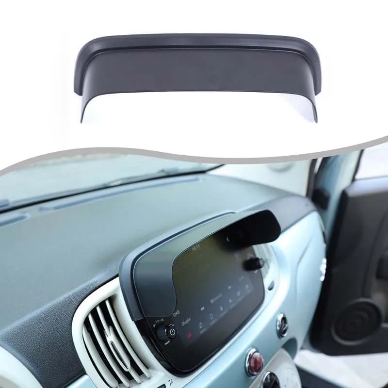 Car Display Screen Sun Visors Navigation Sunshade Navigation Trim Sticker Car Accessories For Fiat 500 Abarth 500C 312 2016-2026