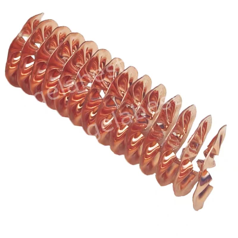 Copper Fin Tube T2 Copper High-efficiency Heat Dissipation Fins ID6-32mm Height 6mm Spiral Electric Heating Pipe 1meter