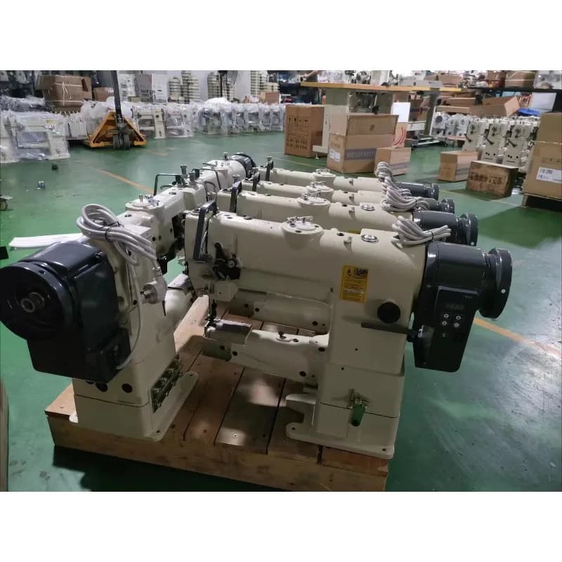 QK-341D Industrial Sewing Machine 750W Motor Direct Drive Automatic Cylinder Bed Walking Foot Lockstitch 70mm Diameter New