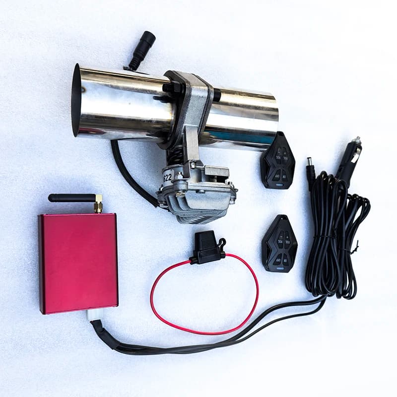 Active Exhaust Valve Electronic Motorized Cutout Valve Kit Muffler Bypass Flap Valve Flange Pipe Connection Remote Control
