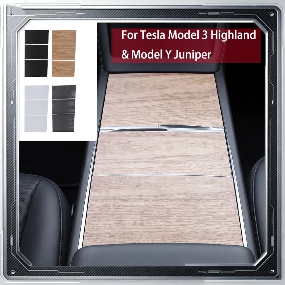 Silicone Center Console Panel Mat Protective Cover For Tesla Model 3 Highland 2024‑2026 & Model Y Juniper Car Accessories