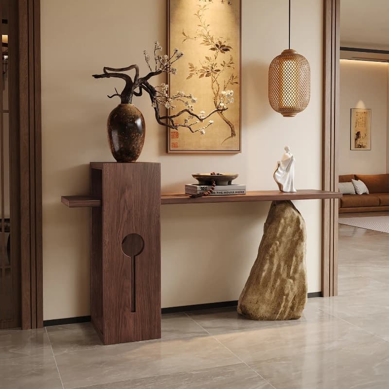 Medieval entrance console tables Solid wood rectangle coffee tables decoration aesthetic console d'entrée furniture living room