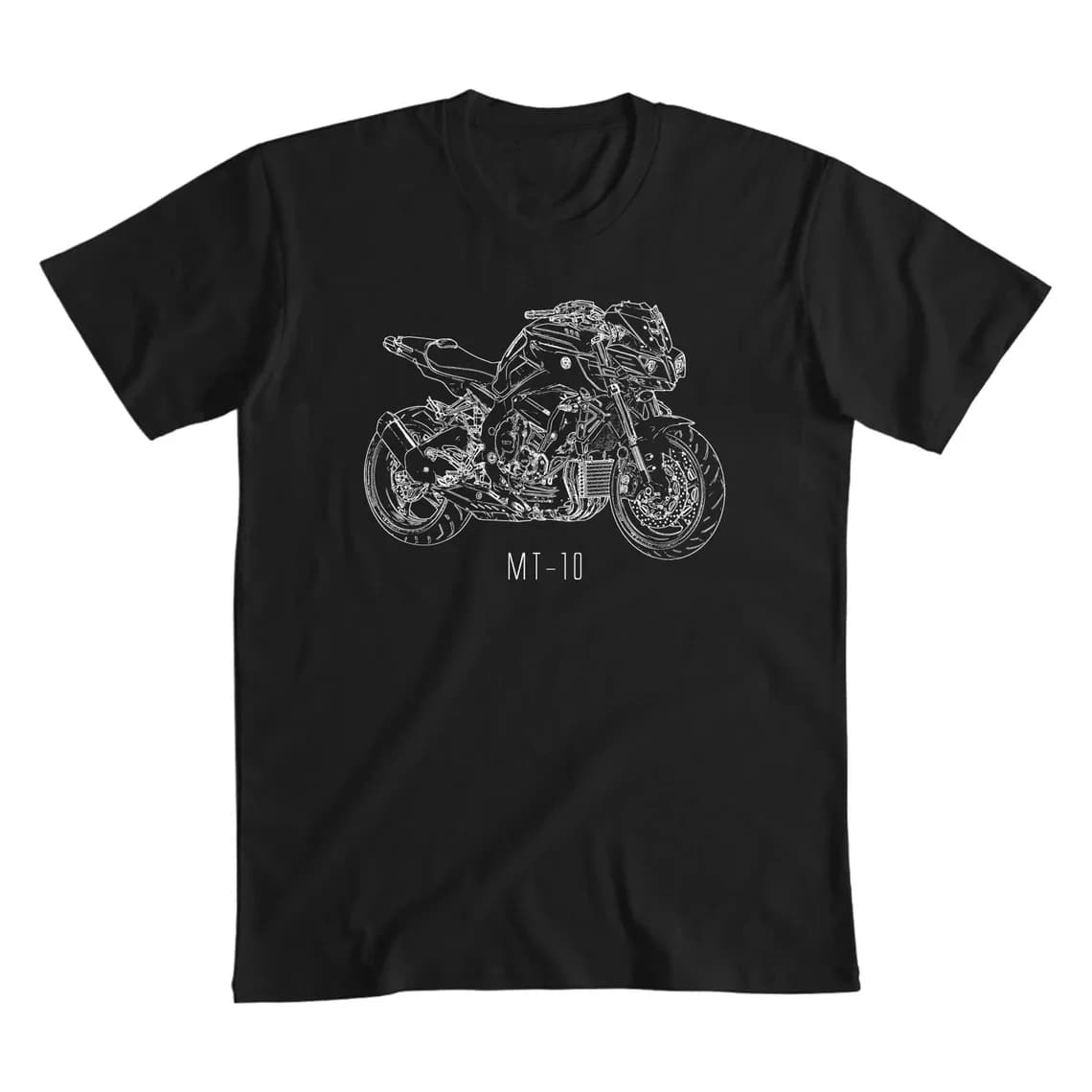 MT10 FZ10 FJ-09 Motorcycle T-Shirt Graphic Summer Short Sleeves 100% Cotton Cool Tee S-3XL