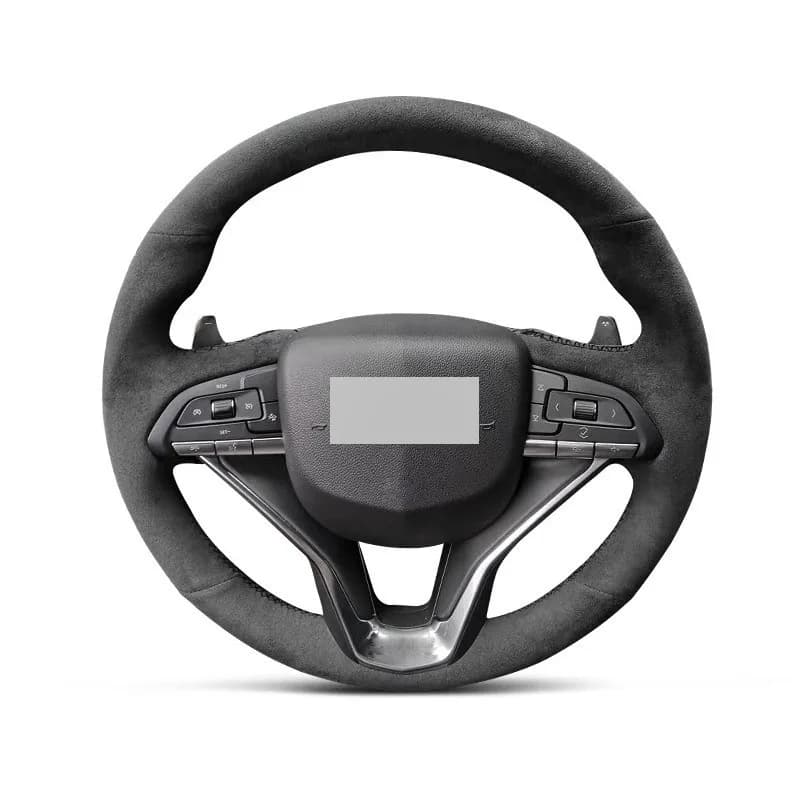 Genuine Leather Suede Steering Wheel Cover Car Accessoires for CADILLAC ESCALADE / ESCALADE PREMIUM / CT4-V / CT5 / ESCALADE ESV