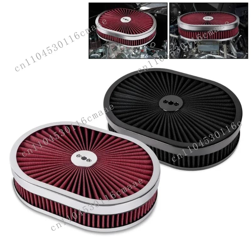 Suitable for 12 "x2" Oval Air Filter Air Flow Purifier Suitable for 5-1/8 "Connections