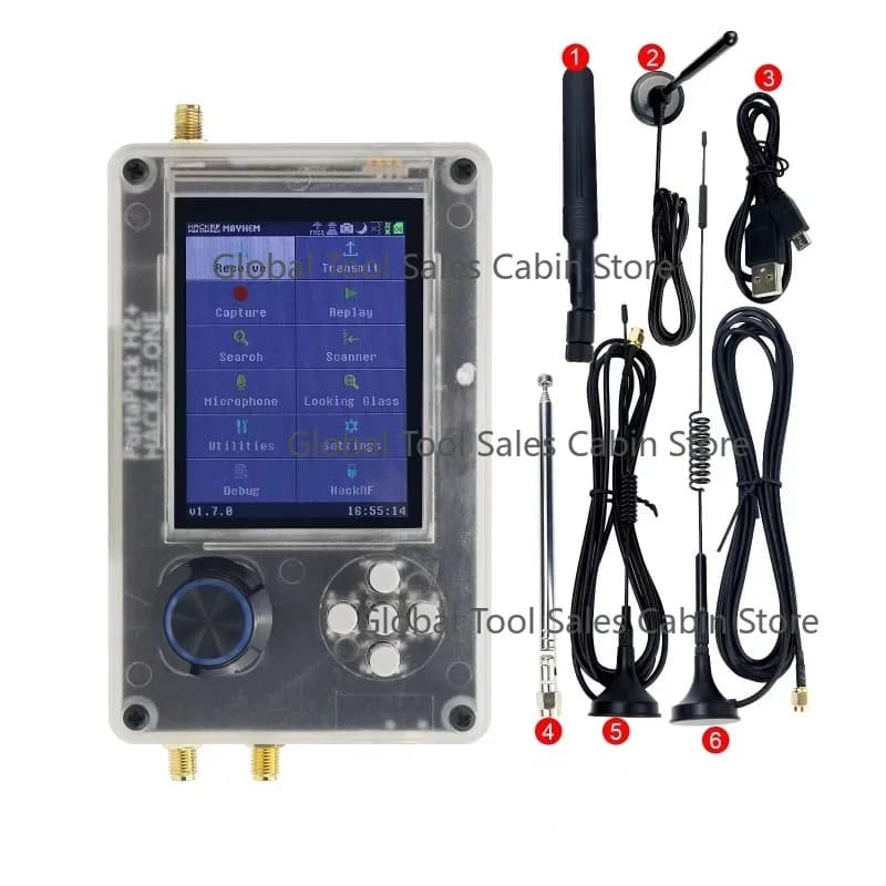 Upgraded H2 + Plastic Shell Assembled + 5 Antennas + USB Cable