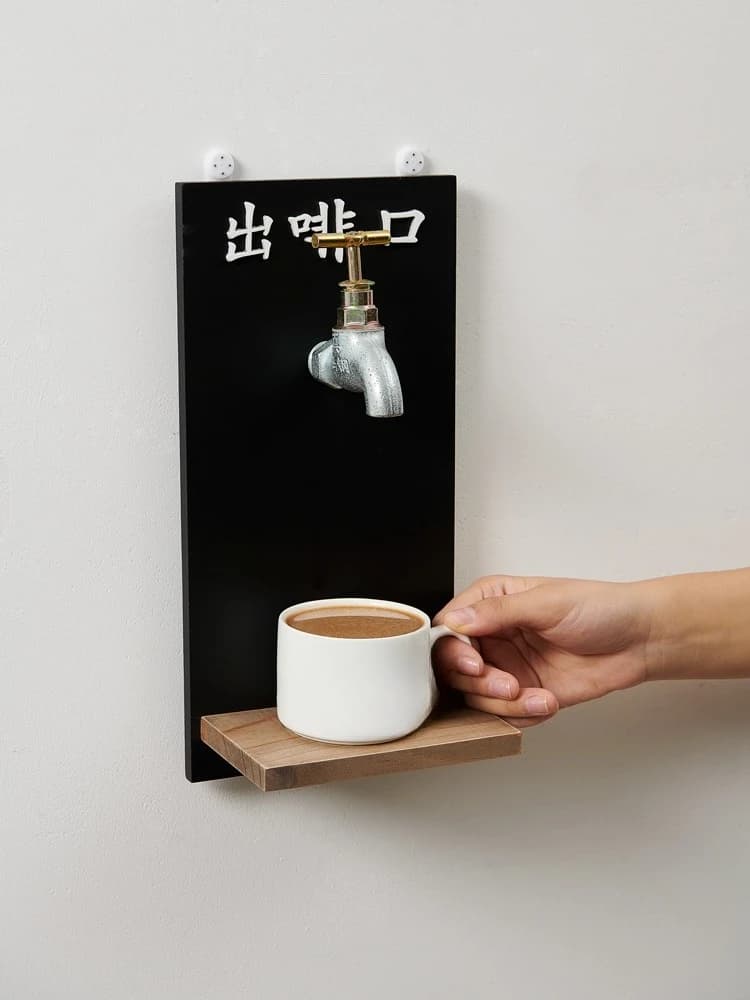 Fun decoration creative listing with faucet shelf wall decoration shelf door number store wall hanging