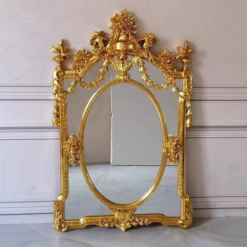 Art special-shaped wall-mounted mirror porch fireplace decorative mirror princess wind photo photography shooting