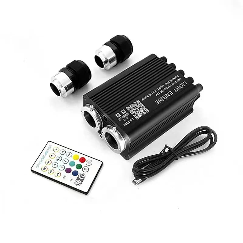 Fiber Optic LED Light Engine Starry Sky Ceiling Light Kit Car Roof Flashing Meteor Fiber Optic Starlight Roof Trim Kit