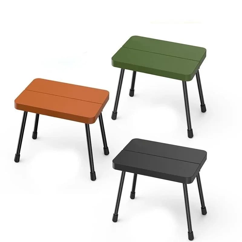 Outdoor camping storage box folding stool, portable folding chair small bench
