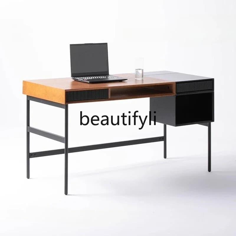 X Home study desk desk workbench Italian minimalist, bedroom computer desk