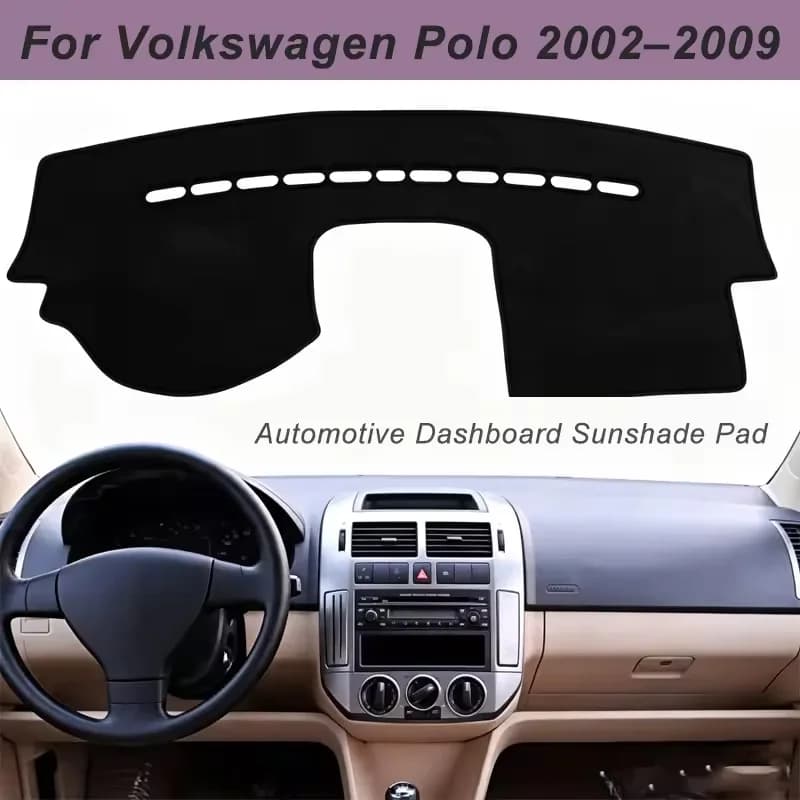 Dashboard Cover Dash Mat For Volkswagen Polo 2002-2009 Anti-Glare Non-Slip Sun Shade Interior Protector