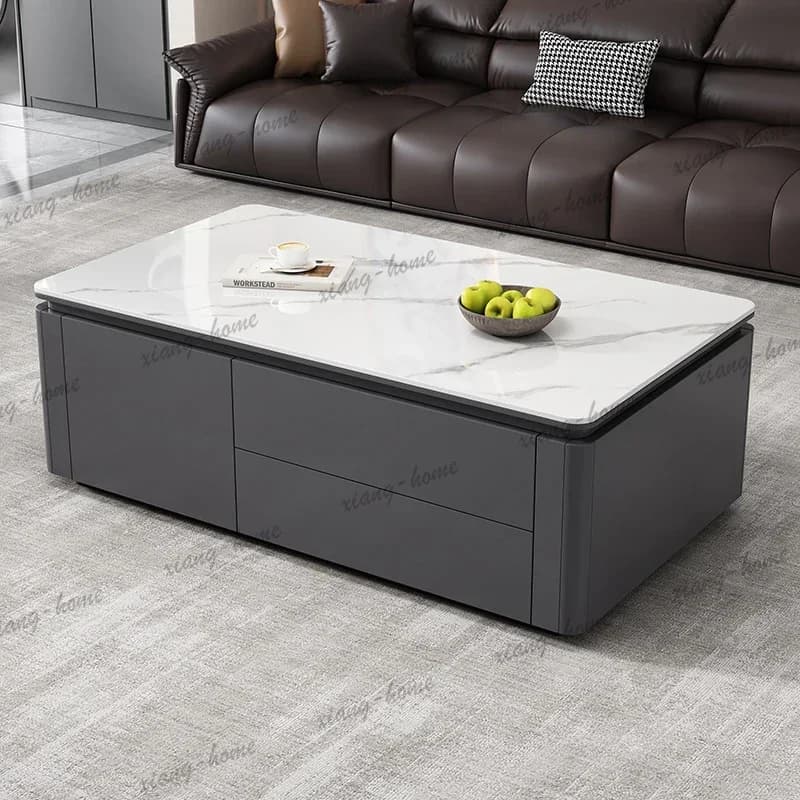 Factory Direct Italian Chinese Coffee Tables European Style Center White Coffee Tables Designer Multifunction Mesa Centro Furnit