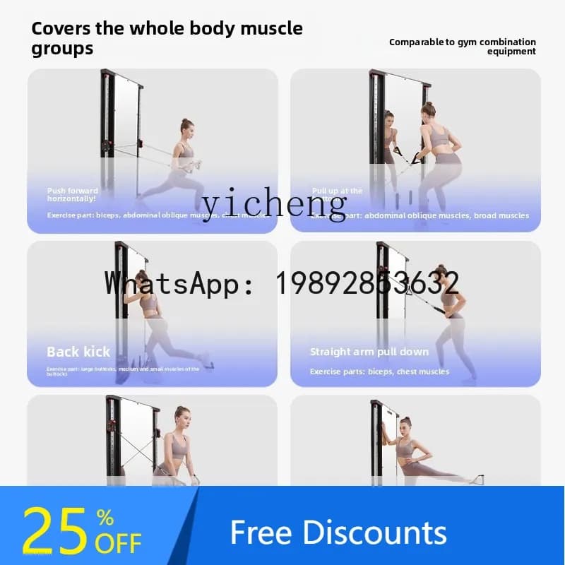 Wall-Mounted Little Flying Bird Pulley System Single-Sided Comprehensive Trainer Home Wall-Mounted Fitness Equipment