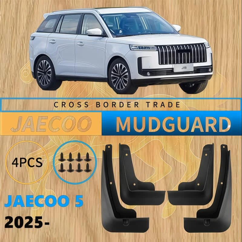 Car Fender for Jaecoo E5 J5 5 EV 2025-2027 Anti-splash Fender Front Rear Wheel Mudguard Mudflaps Splash Mud Flaps Accessory