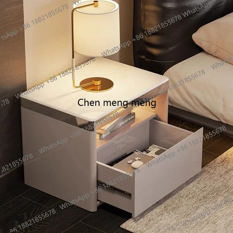 z0189Korean  Bedside Table Bedroom Small Unique Drawers Nightstand Luxury Decor Simple Mini Mesitas De Noche Replica Furniture