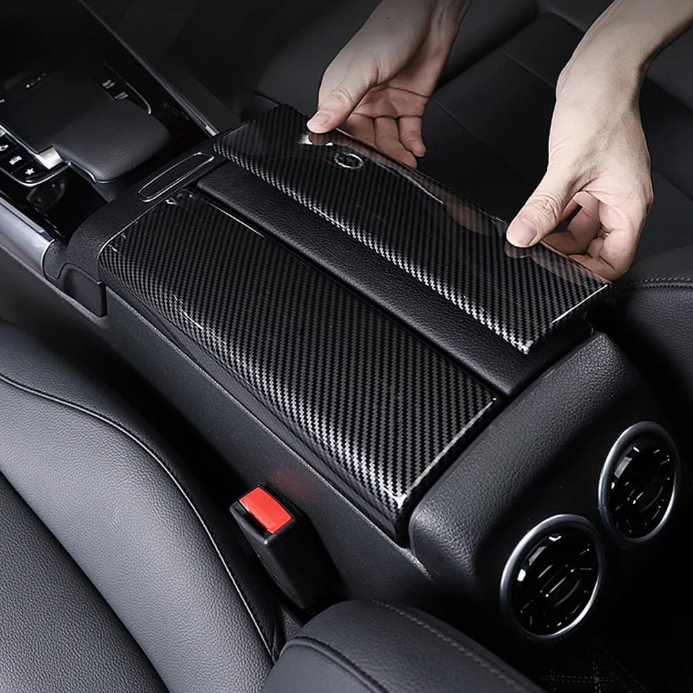 For Mercedes Benz A B CLA GLB GLA Class W177 V177 W247 C118 W118 X247 H247 2020 2021+ Car Central Armrest Box Panel Trim Cover