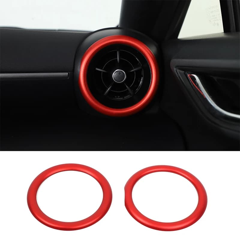 For Toyota 86 Subaru BRZ 2022+ Aluminum alloy red car dashboard side air outlet ring decorative sticker car accessories