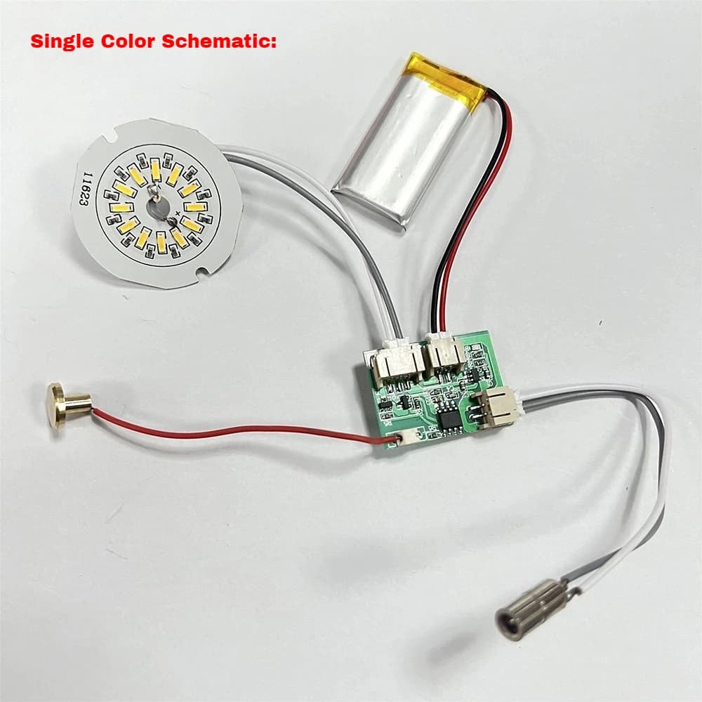 5V Dual-color/Single-color Touch Sensor Module for Led Bedside Lamp with Touch Control and Adjustable Dimming Function