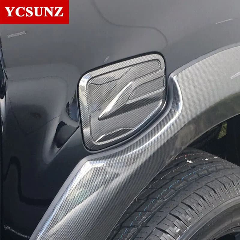 Carbon Fiber Fuel Tank Cover For Ford Ranger Wildtrak PX1 PX2 PX3 2012-2020 2021 2022 Double Cabin Car Exterior Accessories