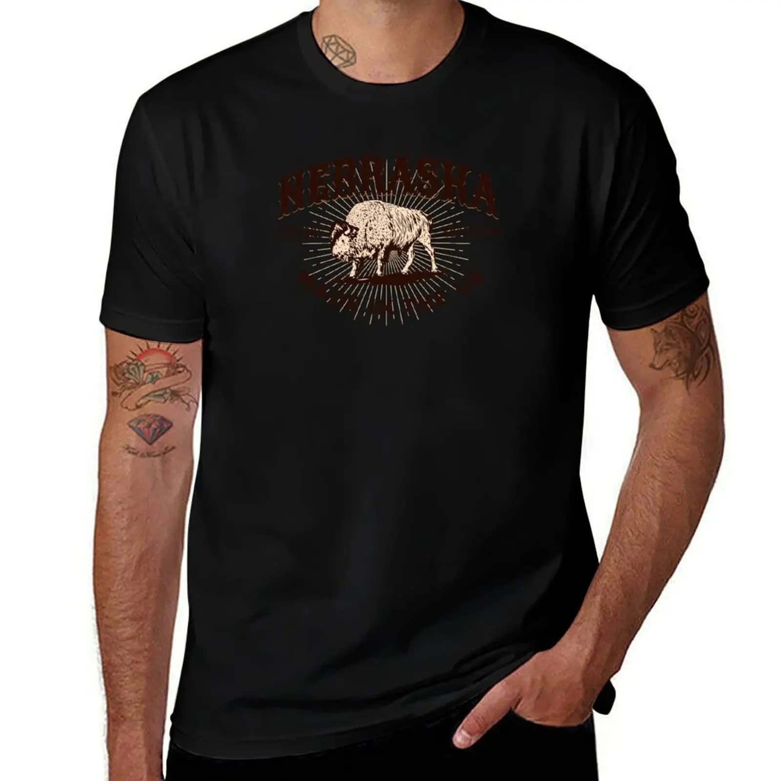 Omaha Lincoln Kearney North Platte Grand Island Nebraska T-Shirt Heavy Duty Casual Work Tee T-Shirt