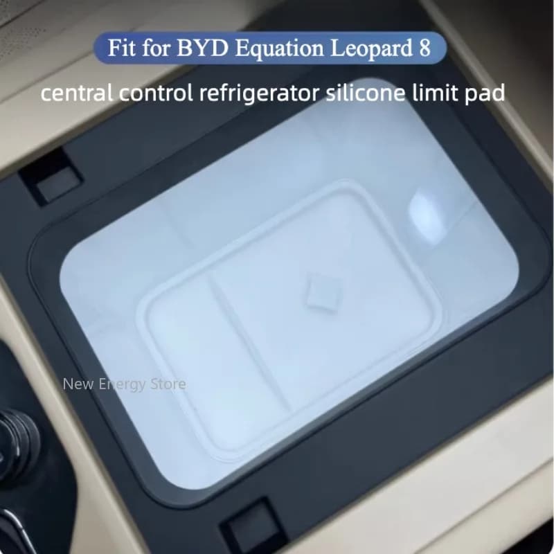 For BYD Equation Leopard 8 2025 2026 Central Control Refrigerator Silicone Pad Anti Slip Cup Holder Interior Modify Accessories