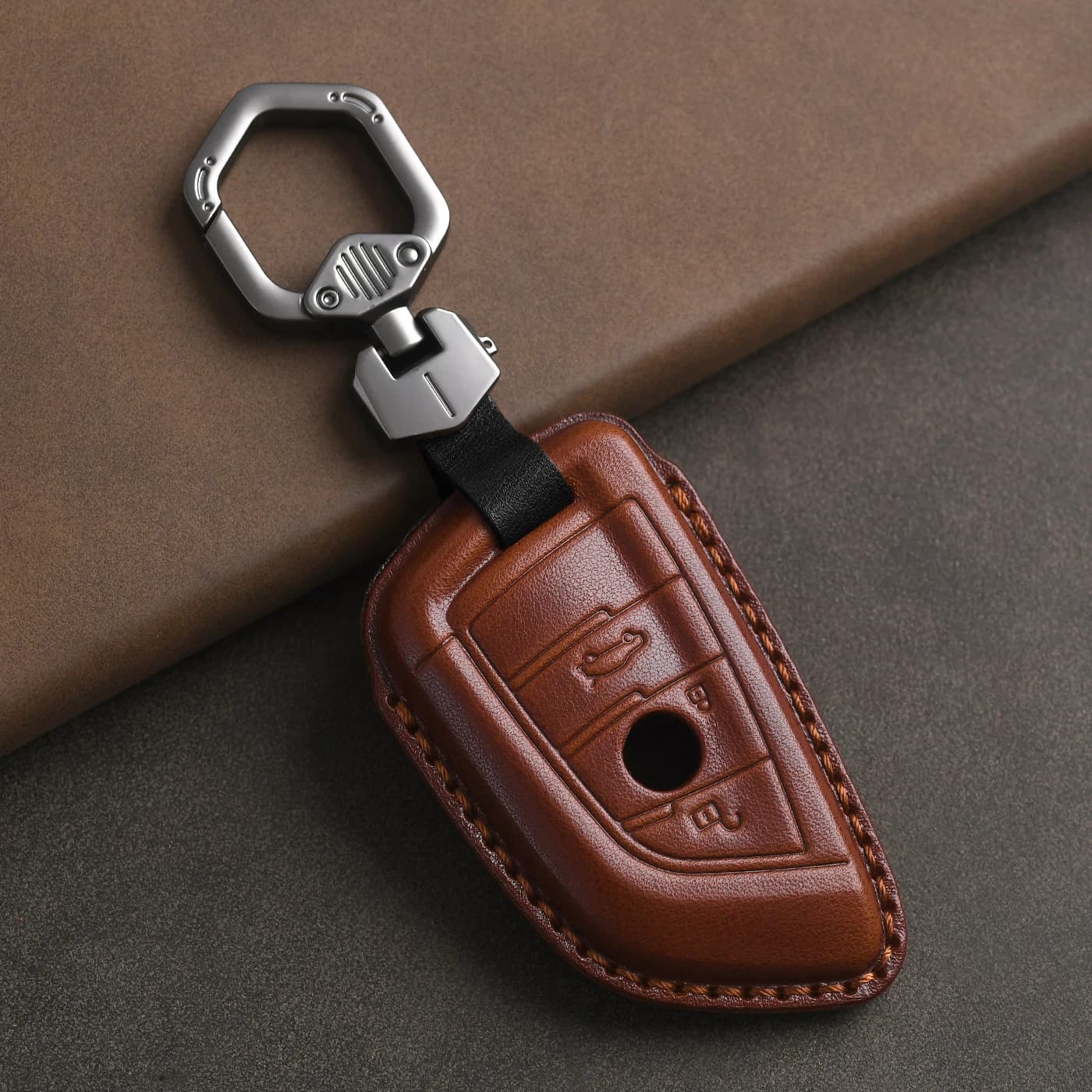 Genuine Leather Protector for Bmw Car Key Cover 5 Series 525Li530/730 X3X5X7 Blade 7 Series 1 Series 3 Series Key Case Cover Fob
