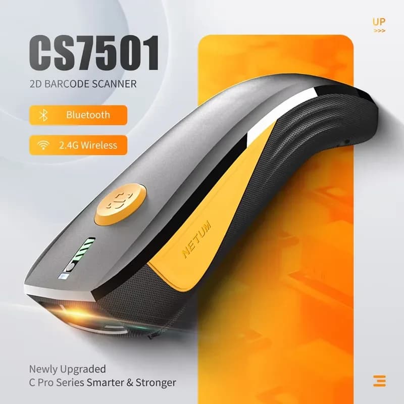 for Mini Portable 2D Wireless 2.4G Bluetooth Barcode Scanner with 2000mAh Battery and Level Indicator