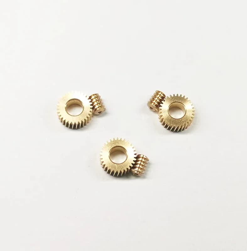 5pc 0.2 module 20T and 30T precision worm gears, 90-degree reduction drive gears, suitable for RC DIY model car axle