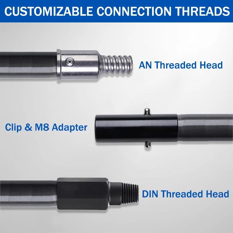 Customized Telescopic Carbon Fiber Water Fed Poles With Brush Telescopic Water Through Brush