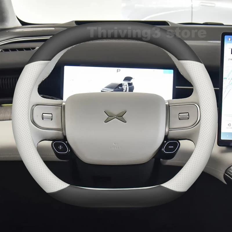 Leather Car Steering Wheel Cover For Xpeng X9 2024-2026 G9 2025 Covers For Covers Auto Steering Wheel Xpeng X9 Accessories 2025