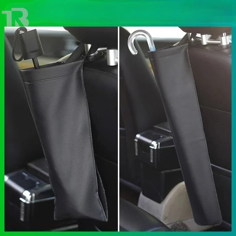 Synthetic Leather waterproof Car Umbrella Storage Bag Holder Auto Tidying Car Seat Back Accessories Saving-space