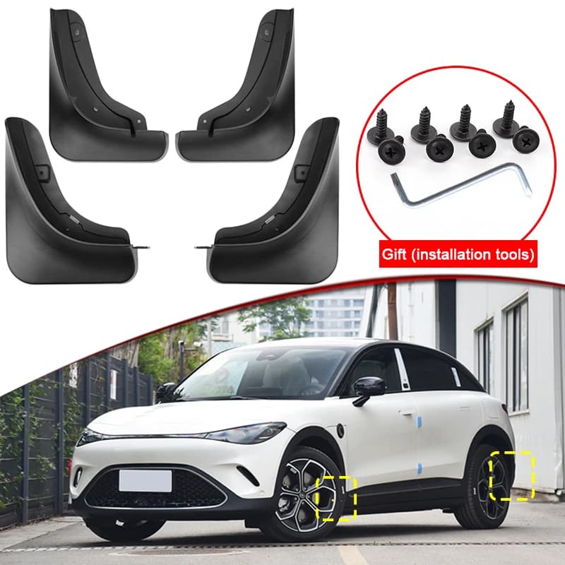 Car Styling Fit For Smart #3 2023 2024 2025 ABS Car Mud Flaps Splash Guard Mudguards MudFlaps Front Rear Fender Auto Accessories