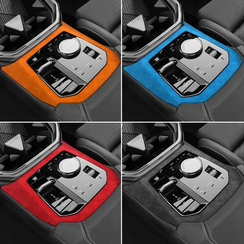 For BMW X3 G45 G48 Center Console Panel Trim Frame Sticker Anti Scratch Car Premium Interior Tuning Accessory Made of Alcantara