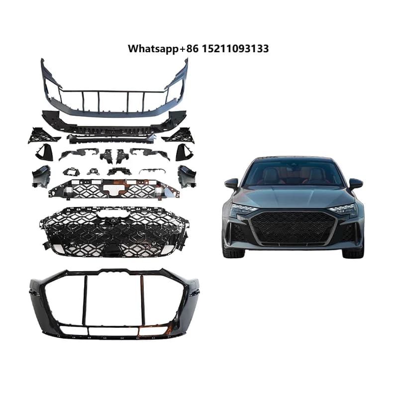 2025-2026 Car Modification Upgrade Sport Body Kit Front Bumper Assembly Front Lip Grille Suitable for