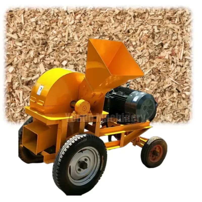 High-Performance 1-20 TON/H Wood Chipper Shredder With Electric/Diesel Engine China's Leading Forestry Machinery