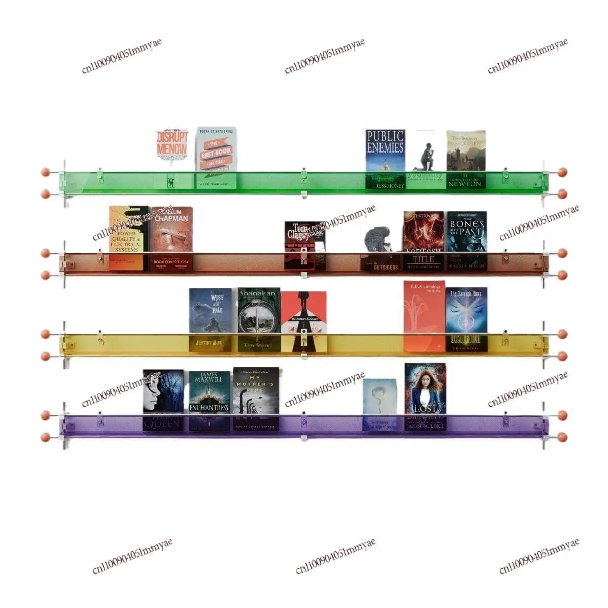 Optical axis Acrylic magazine rack Shelf Wall Creative book and newspaper shelf Optical axis