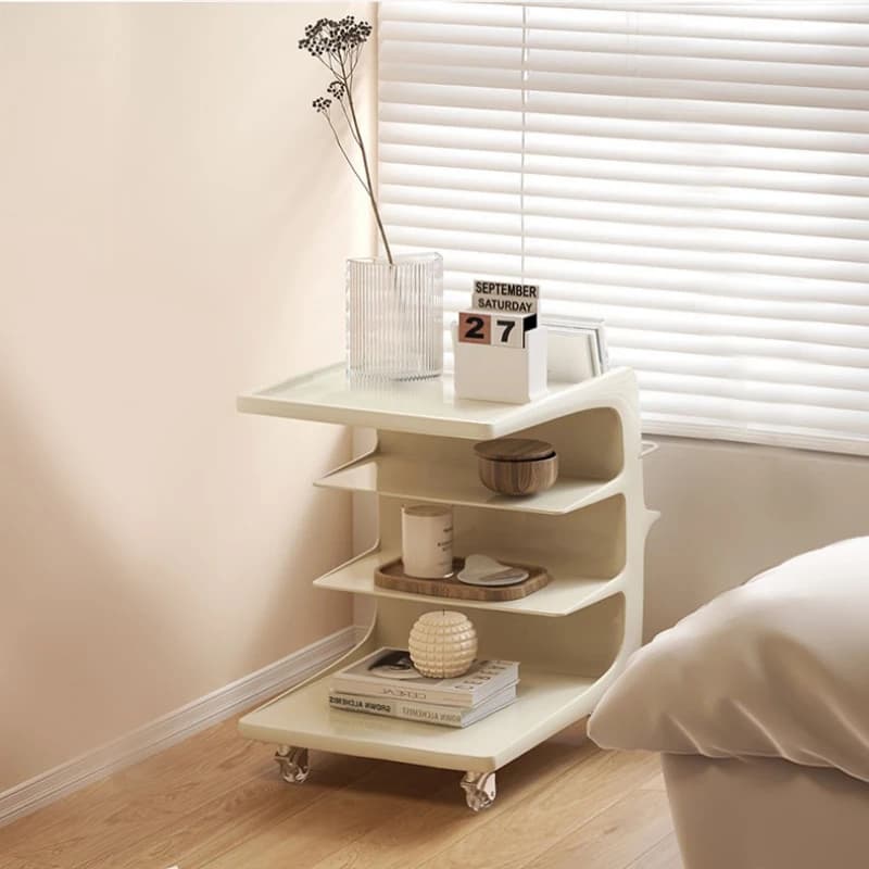 Acrylic removable bedside cabinet cream wind living room coffee table rack