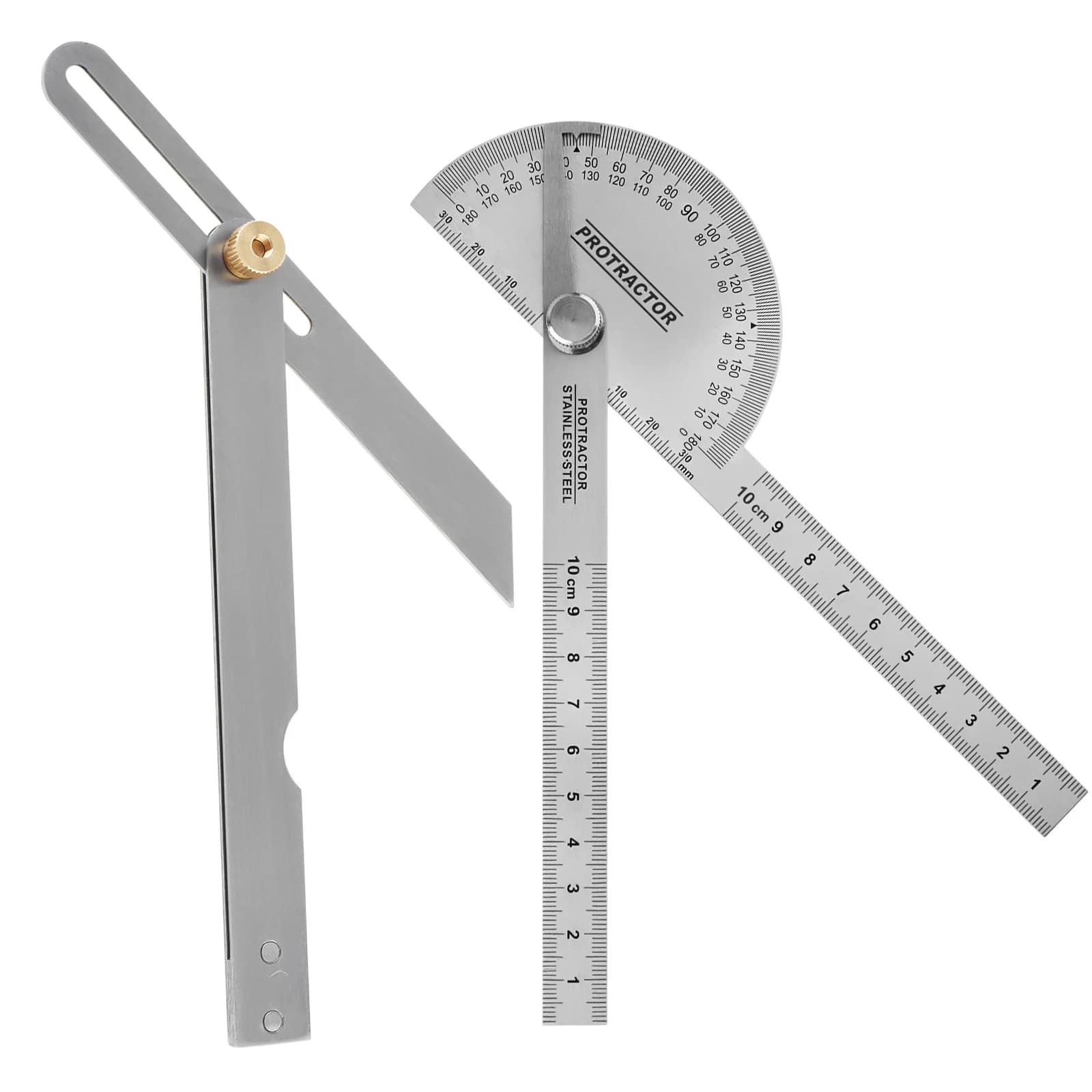 Carbon Steel Metal Angle Ruler Protractor Adjustable Sliding 6 Inch T Bevel Gauge Angle Finder Woodworking Tools Measuring Ruler