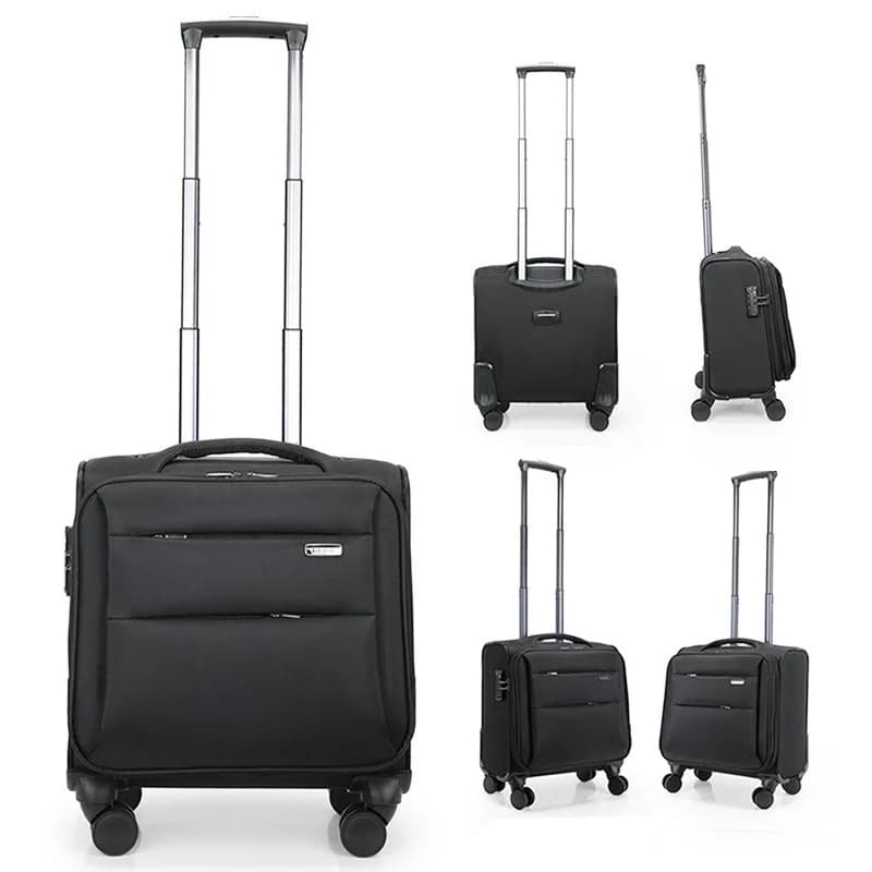 Mini travel bag, small trolley case, suitcase, multi-functional Oxford cloth universal wheel air boarding case wholesale