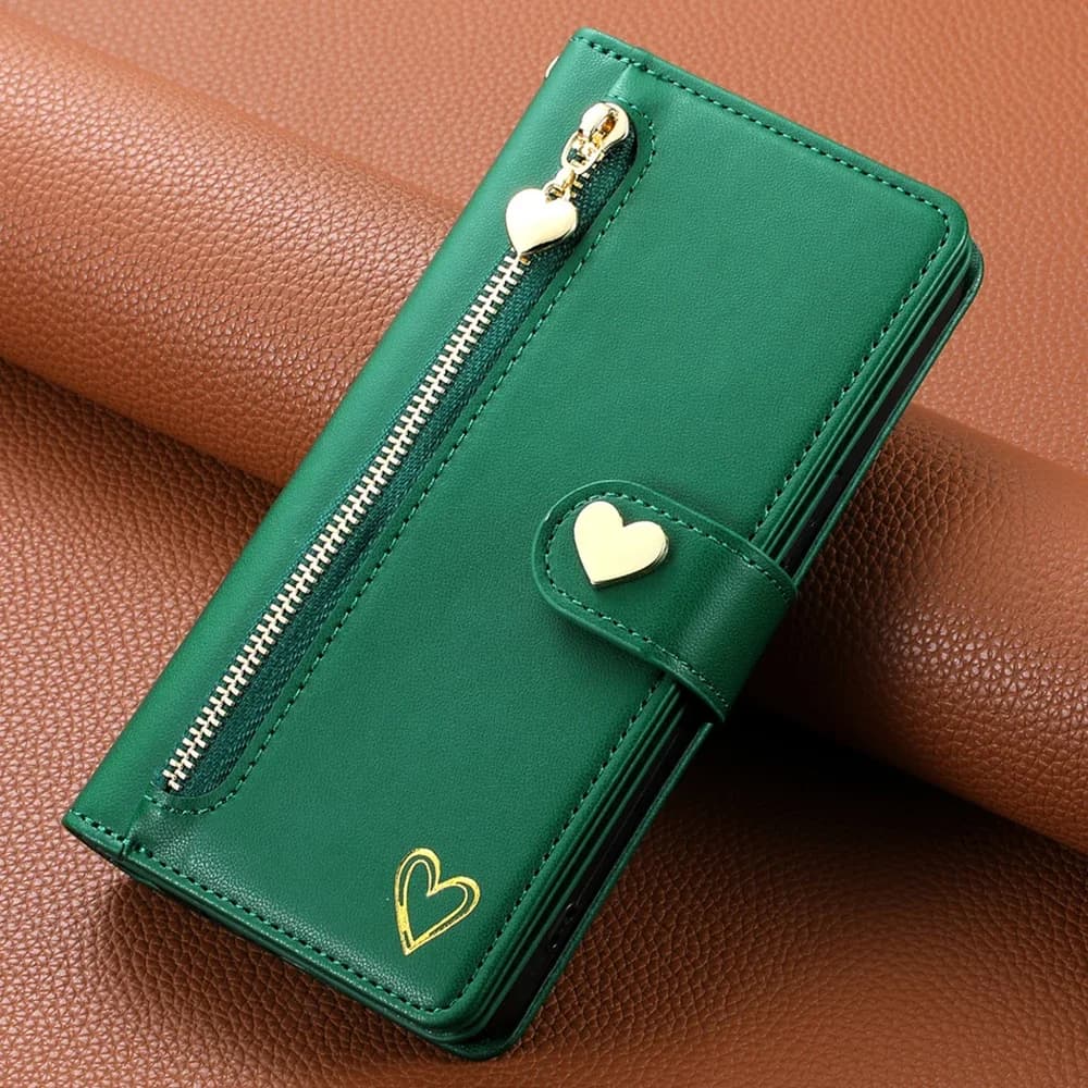 9-Card Zipper Wallet Leather Case For Samsung Galaxy A07 A17 A06 A16 A26 A36 A56 A05 S A15 A25 A35 A55 A14 A24 A34 A54 Cover