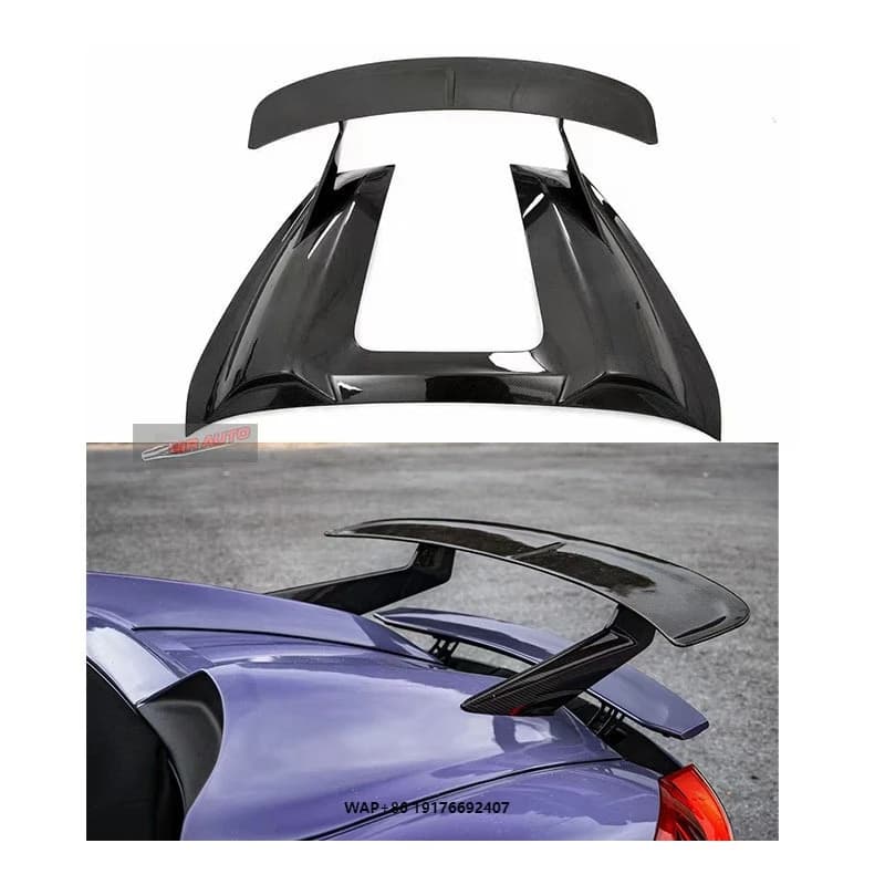 New Carbon Fiber 718 Cayman Boxster 2016 Bumper with Exhaust Cut-Outs Universal Fitment Bolt-On Retrofit Upgrade