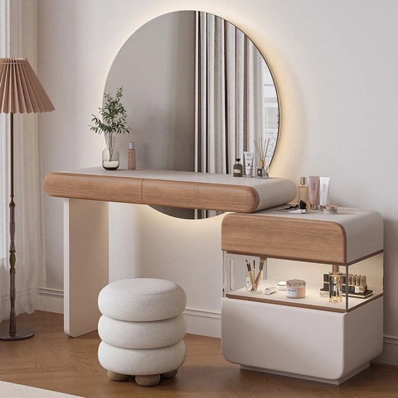 Medieval cream style dresser scalable design creative aesthetic Makeup vanity luxury elegant muebles de dormitorio furniture